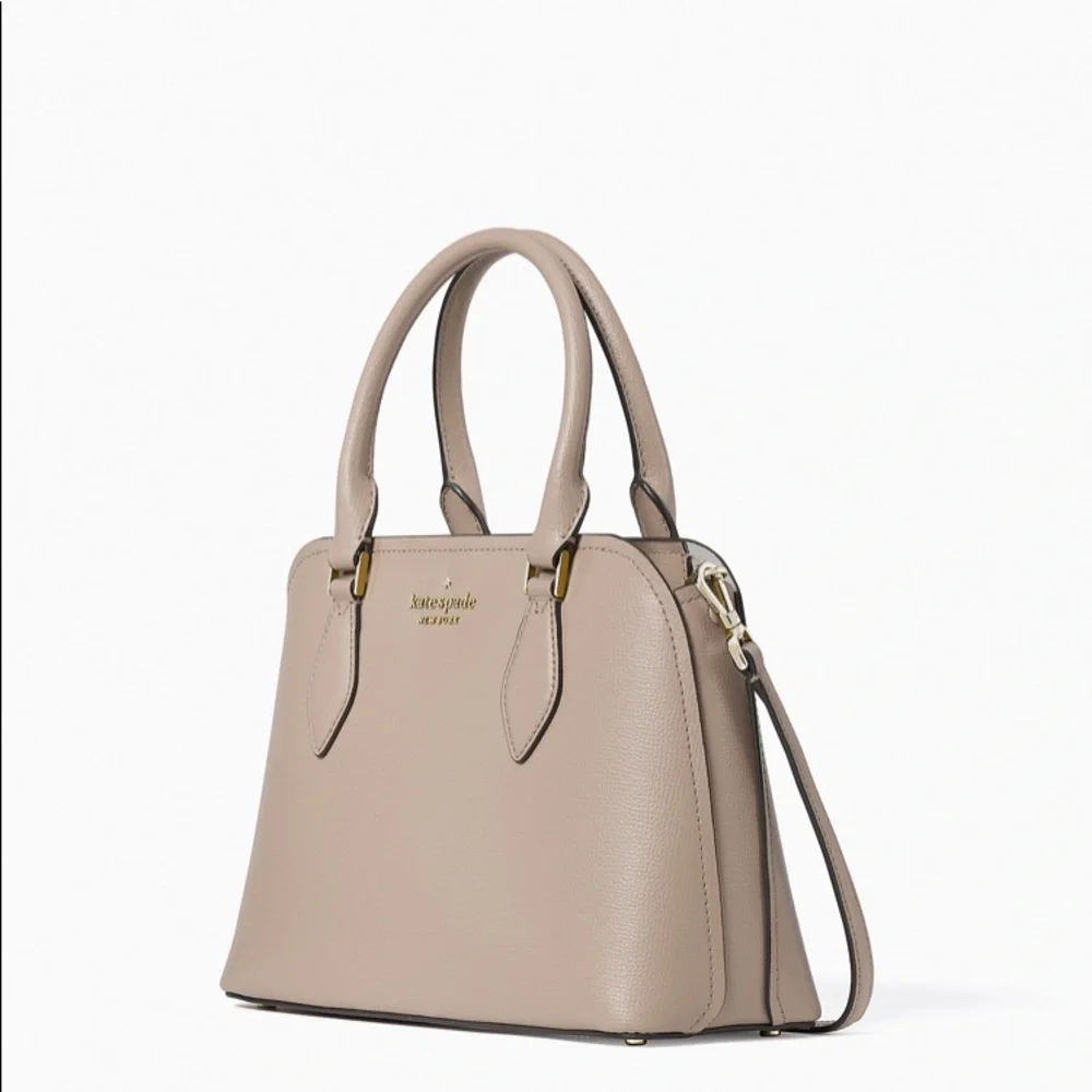 ♠️Kate Spade Darcy Small Satchel Warm Taupe NWT - Picture 2 of 5